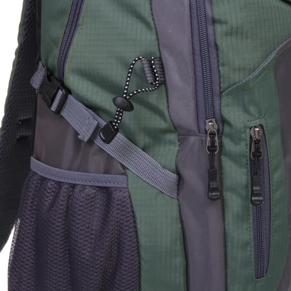 Рюкзак туристический 30л, цвет зелено-серый 3301