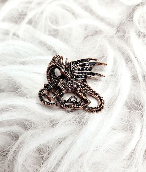 Брошь "Кошка", цвет  золото