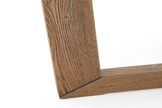 Стол Крафт-Т (дуб/нога светлый дуб с черной патиной/столешница светлый дуб б/т)