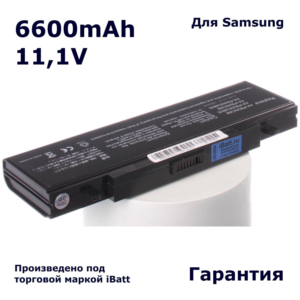 Аккумулятор iBatt 6600mAh, для AA-PB4NC6B AA-PB2NC6B AA-PL2NC9B AA-PB2NC3B AA-PB6NC6B