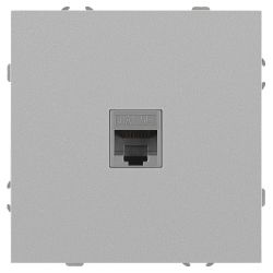 Розетка ЭРА Galaxy 15-3107-03 информационная RJ45 IP20 алюминий | Эра Galaxy