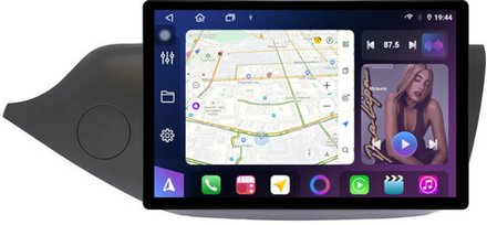 Магнитола для KIA Ceed 2 JD 2012-2018 (рамка матовая) - FarCar BX877 монитор 13" 2K QLED на Android 13, TS10, 6+128, CarPlay, 4G SIM-слот