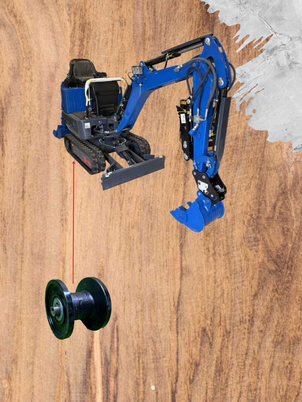 Опорный каток на гусеницы для мини-экскаватор Rippa