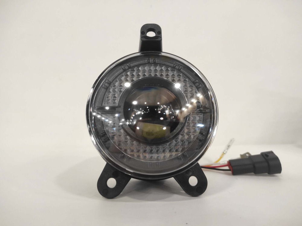 M75 BI, - Белый / ПТФ (M75, белый) линзы Bi-LED (Газель, LADA Приора 1 и 2, Шевроле Нива), светодиодные противотуманные фары (2 шт. / комплект)
