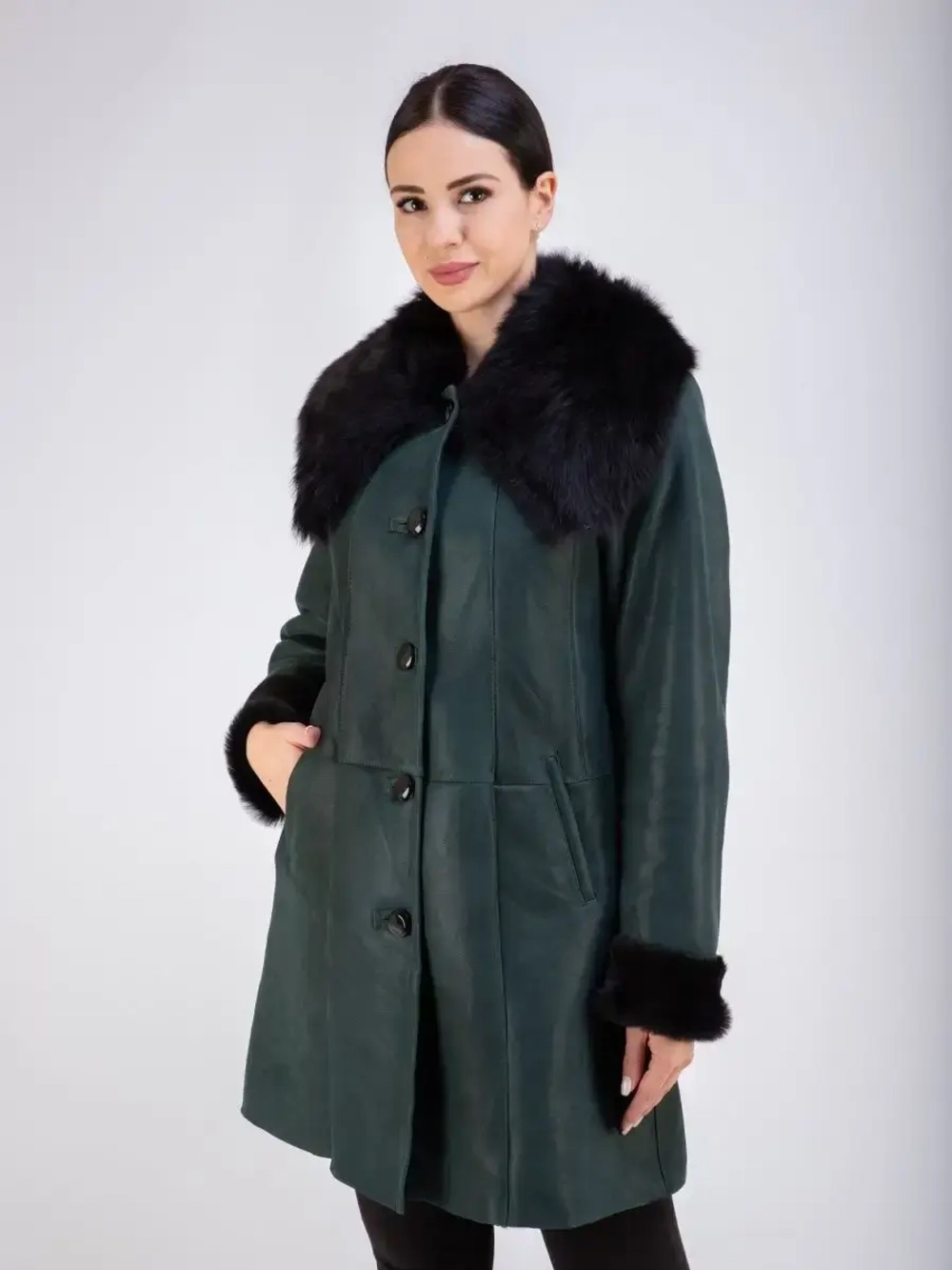 Дубленка натуральная длинная Турция