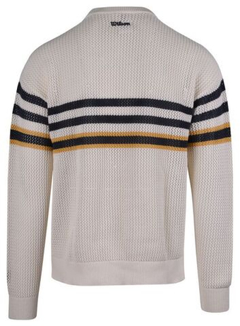 Мужская теннисная кофта Wilson Bercy Knit Crew - Бежевый