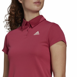 Женское поло Adidas Heat Ready Polo W - wild pink/cream white
