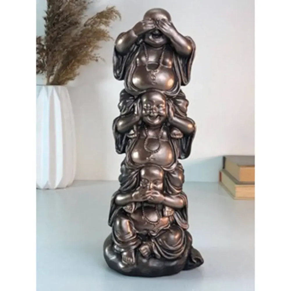 Статуэтка из гипса «Три Хотея» 26см (медь)