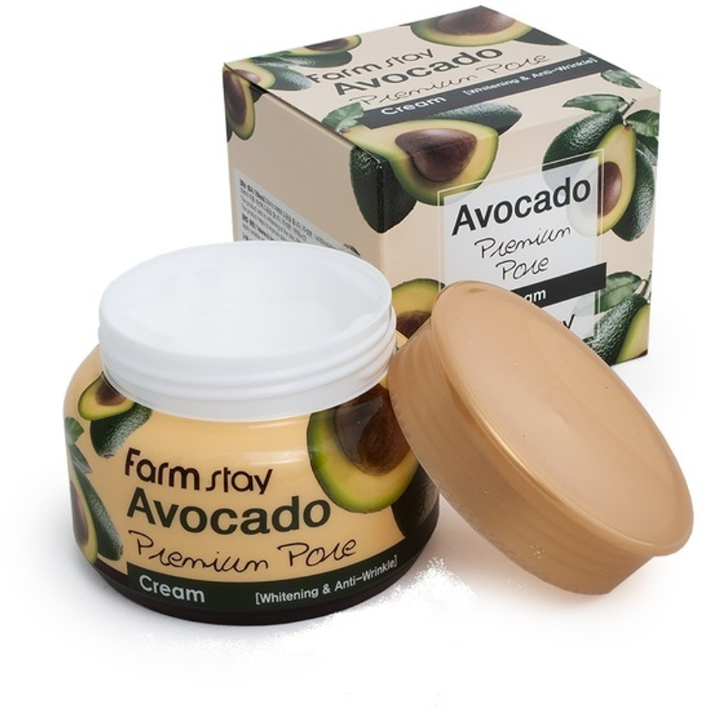 Осветляющий лифтинг-крем для лица с экстрактом авокадо Farmstay Avocado Premium Pore Cream
