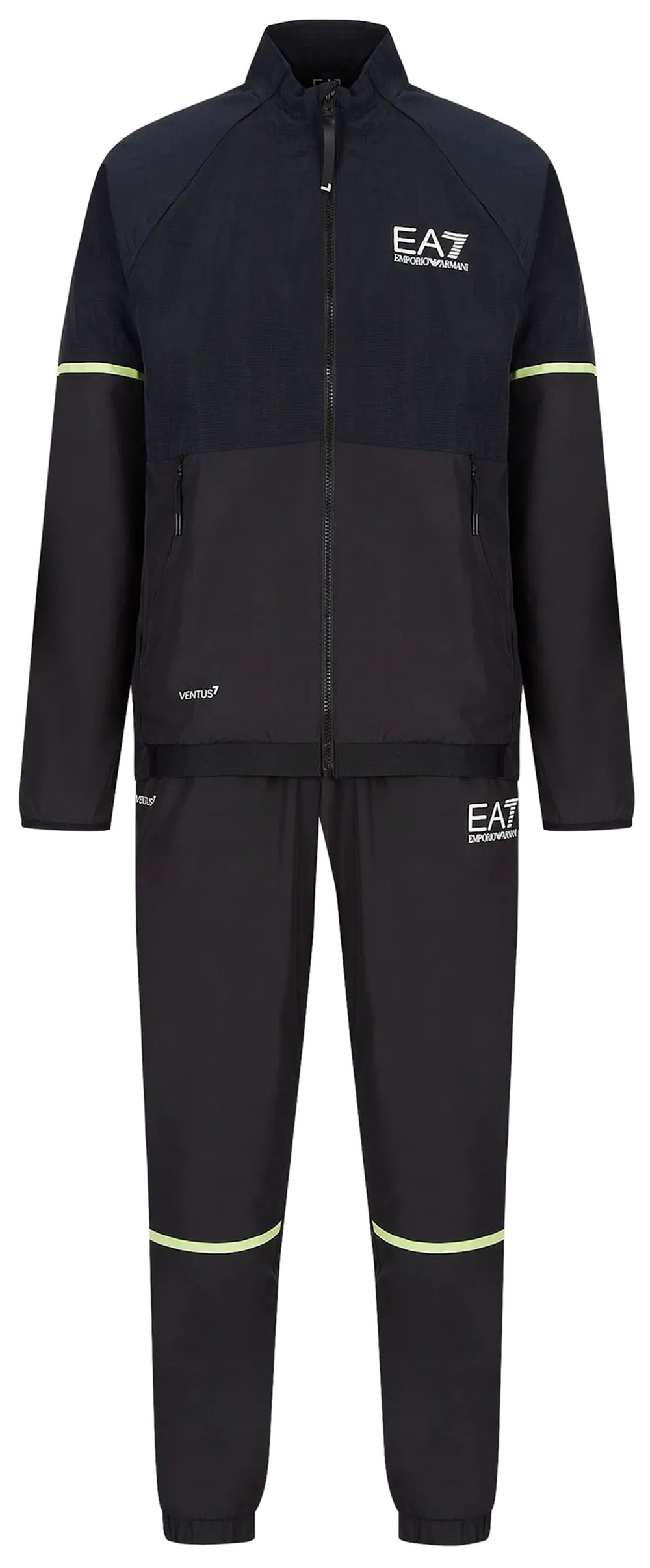 Теннисный костюм EA7 Man Woven Tracksuit - black