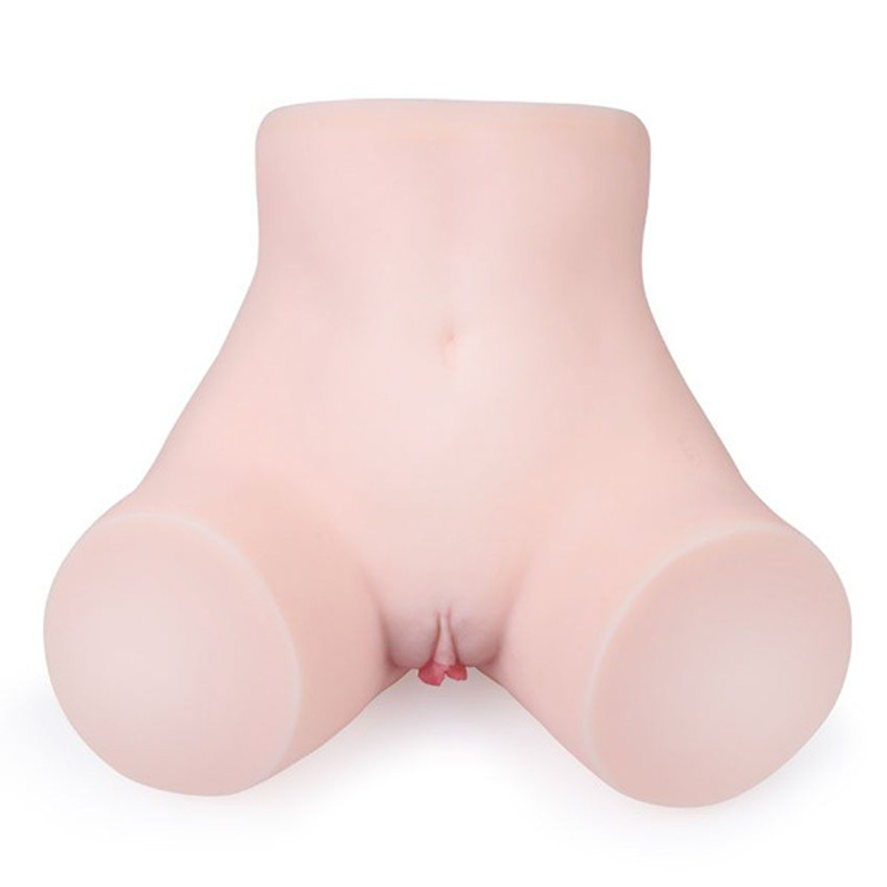 Телесный мастурбатор-полуторс с двумя функциональными отверстиями Bior Toys Tokyo Style TS-61008