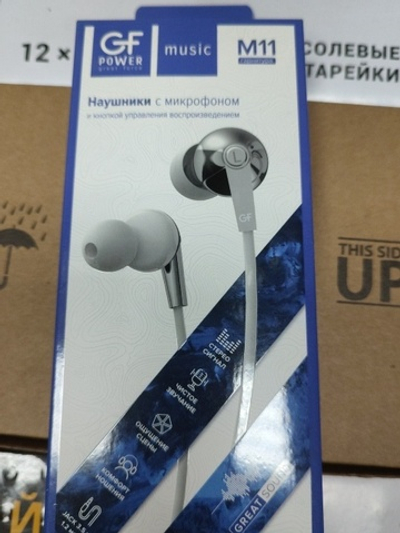 Наушники  GFPower M11с микрофоном черный