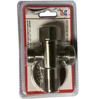 Кран трехпроходной с керамической кран-буксой AISI 304 1/2"-1/2"-3/4" НР/НР/НР (10/50) EL.PF.432.1.34