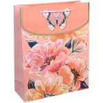 Пакет подарочный «Изящные цветы» 26*32*10 см, микс