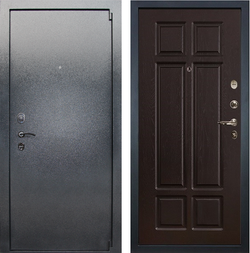 Входная металлическая дверь Лекс 3 БАРК Серый букле  №88 Ясень шоколад