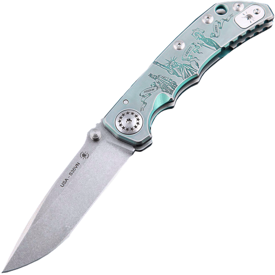 Складной нож Spartan Blades HARSEY FOLDING SB/SF5SWSWCUS/LadieaofFreedom c клинком из стали CPM-S35VN, рукоять титан