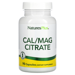 Natures Plus Cal/Mag Citrate 90 caps , Кальций Магний Цитрат