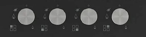 Газовая стеклянная варочная панель Korting HGG 6825 CTN