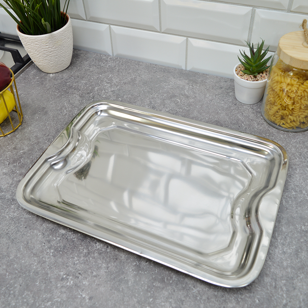 Поднос 38*28см нерж HE2418-38