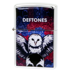 Зажигалка Deftones сова и череп (572)