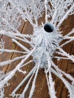 Искусственная белая елка с гирляндой встроенной «Normandia» Нормандия (коралловые ветки) от 2,1 м до 2,4 м