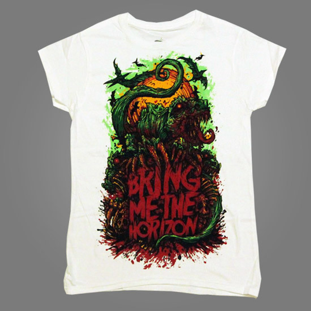 Футболка женская Bring Me the Horizon ( гадзила )