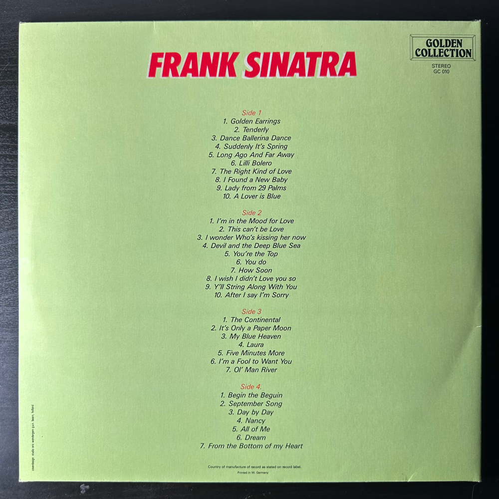 Frank Sinatra ‎– Frank Sinatra 2LP
