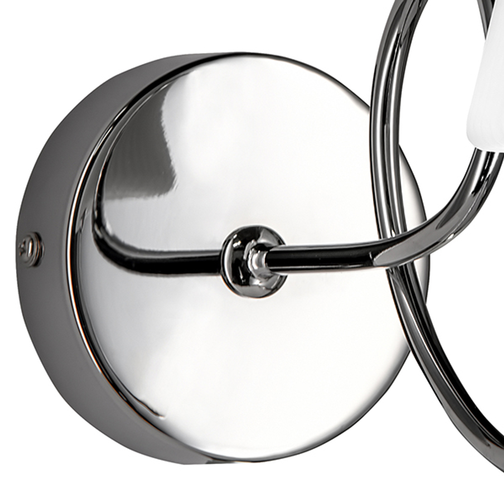 814614 Бра VORTICO 1х40W G9 ХРОМ/БЕЛЫЙ