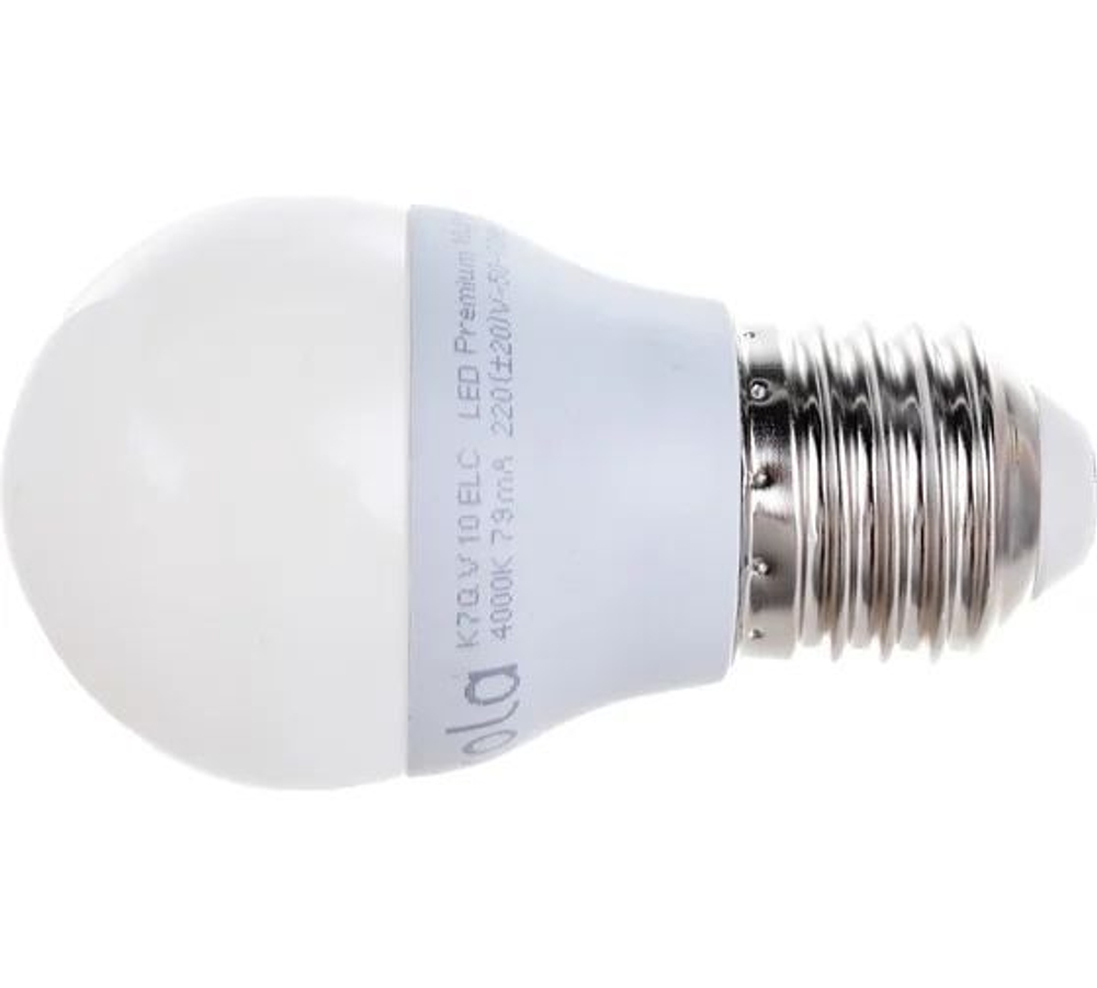 Светодиодная лампочка шар 10W цоколь Е27 4000К K7QV10ELC Ecola Premium 10шт.