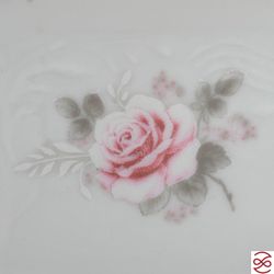 Набор пиал Bernadotte Серая роза платина 11 см(6шт)