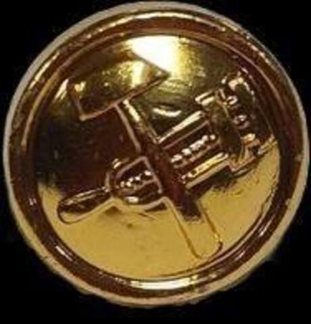 Пуговица золотая 14 мм РЖД