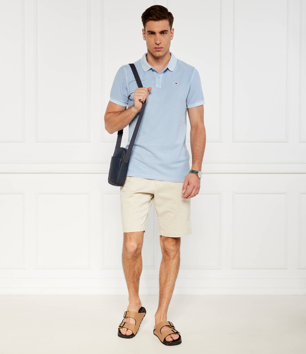 Поло Tommy Jeans - голубой(DM0DM18923)