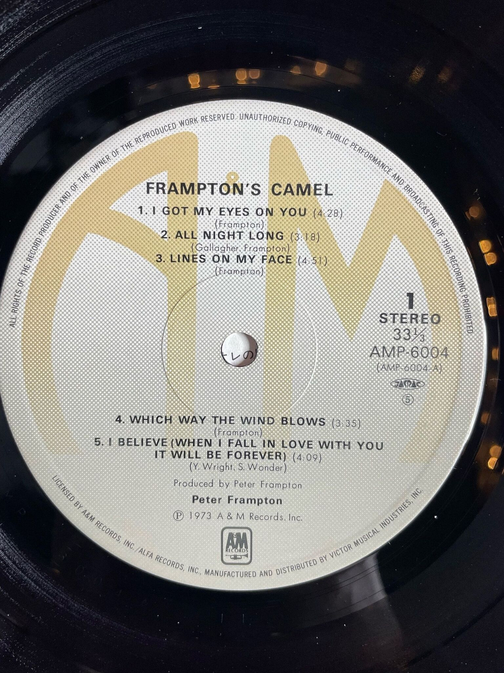 Винтажная виниловая пластинка LP Peter Frampton Camel (Japan 1979) (Obi)