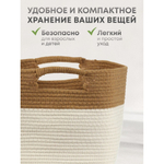 Корзина 26х26х28 см, квадр, плетен, с ручками, Y4-8688