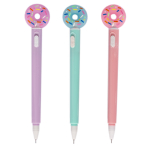 Ручка гелевая Alingar "Пончик", с подсветкой, 0,5 мм, синяя, игольчатый наконечник, цветной пластиковый корпус, карт. уп.