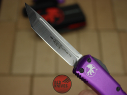 Нож Microtech UTX-85 T/E - фиолетовая рукоять, танто клинок, сатин RK-398