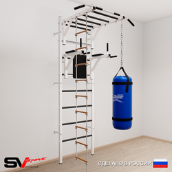 Шведская стенка Sv Sport 5421 (Турник рукоход/Брусья/Лестница/Цепь/Мешок 15кг)