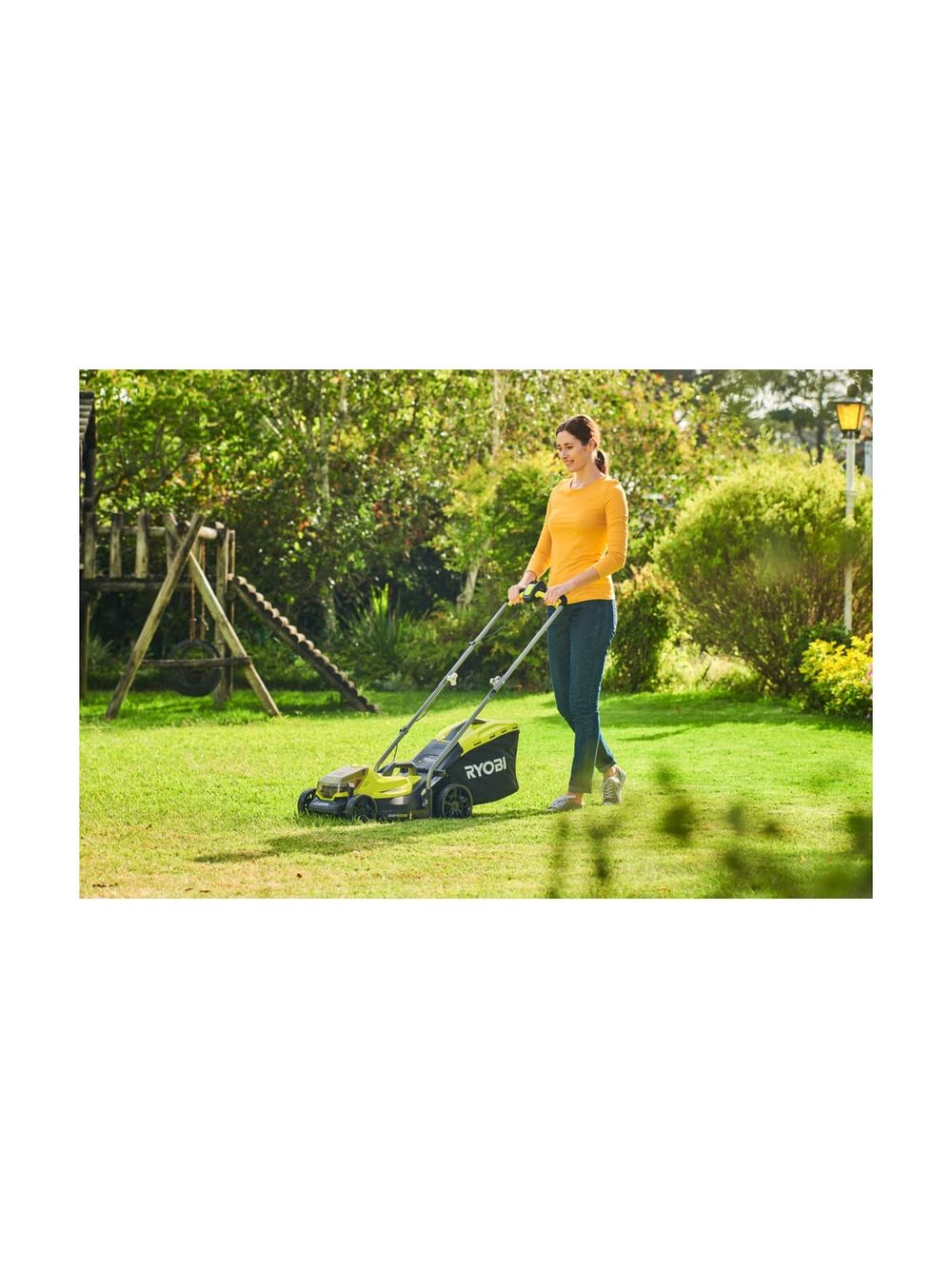 Газонокосилка Ryobi ONE+ 33cm; 1x аккумулятор 4.0Aч RLM18X33B40 5133004306