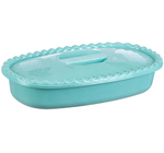 Миска прямоугольная 1,5л с крышкой М1322