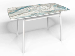 Стол СМ-7 Флорида опора массив изогнутая белый