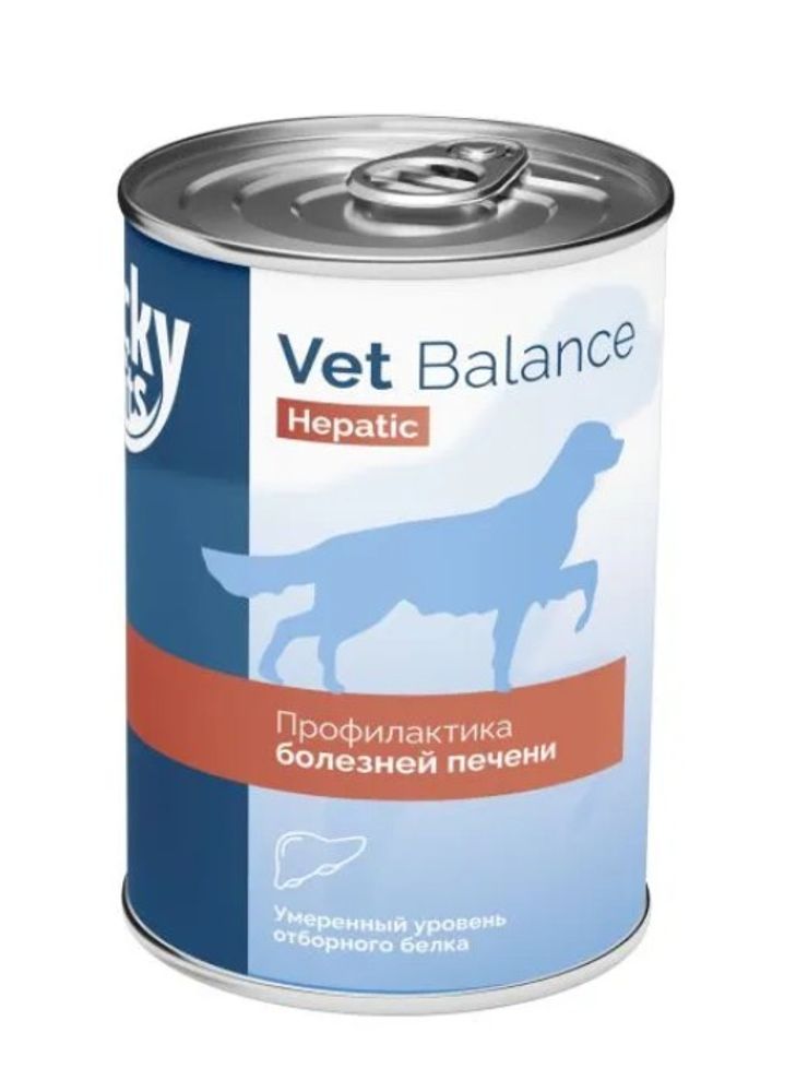 Влажный корм для собак,щенков Lucky bits Hepatic профилактика при нарушении функций печени 340г
