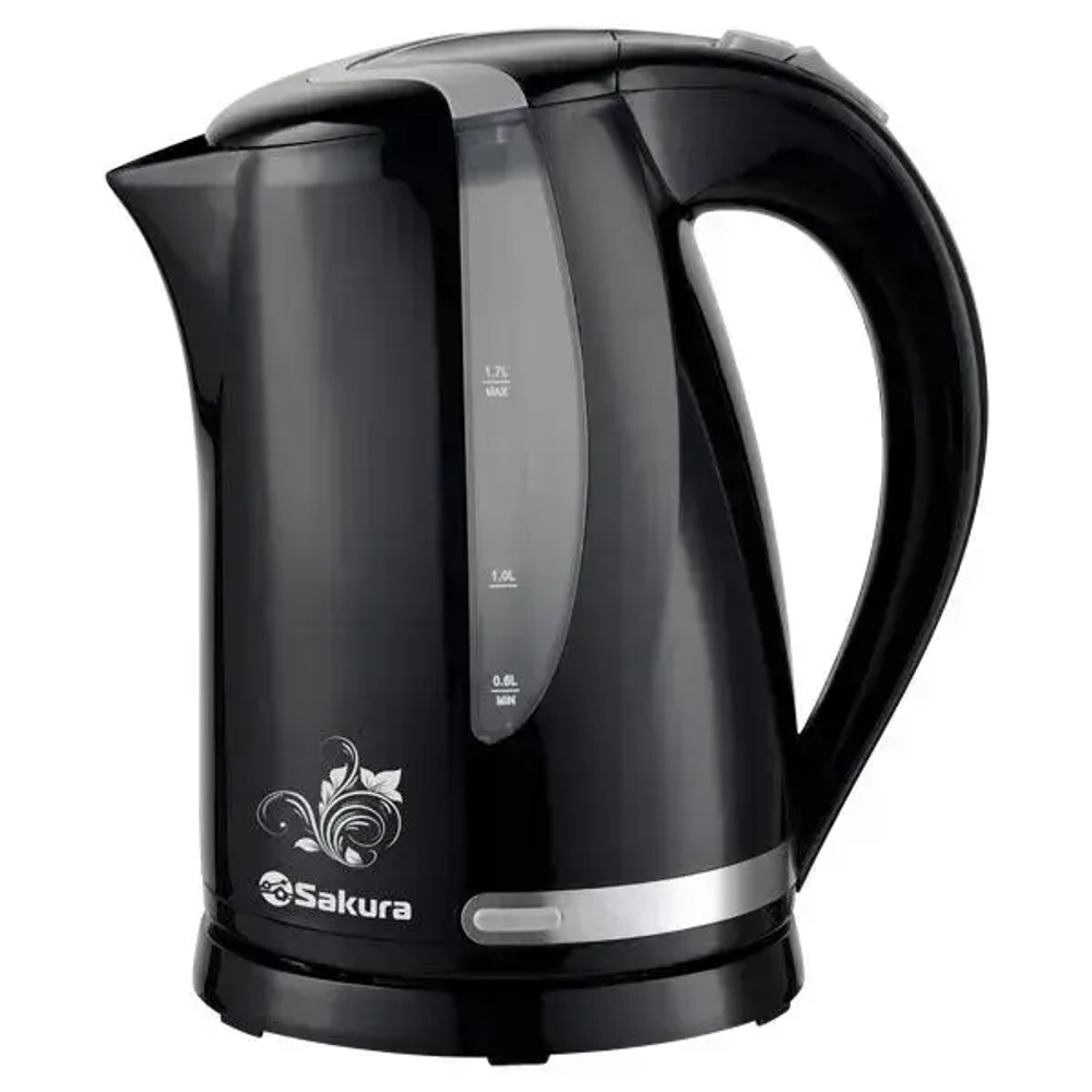 Чайник электр SA-2318BKG (1.7) черн/сер д