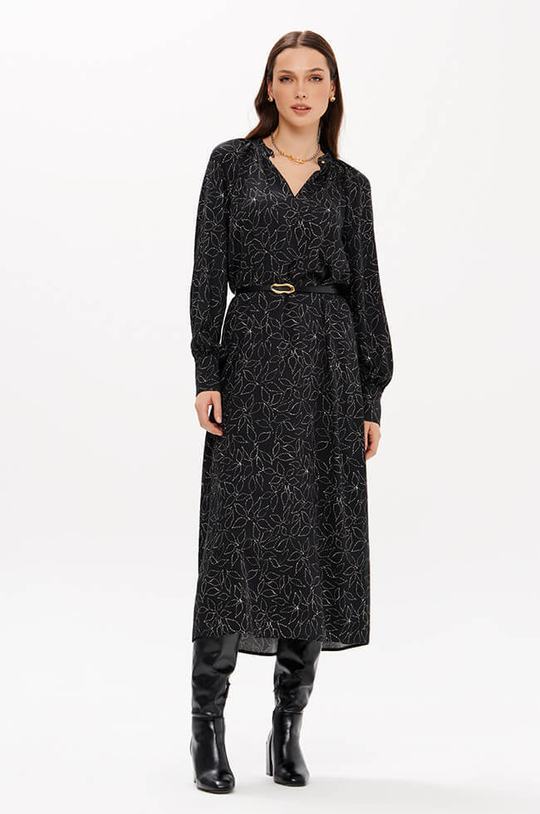 51707 Платье женское (черный принт)