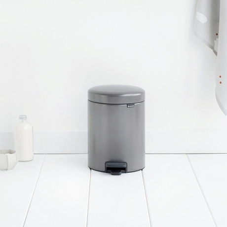Ведро для мусора Brabantia NewIcon платиновое 5л