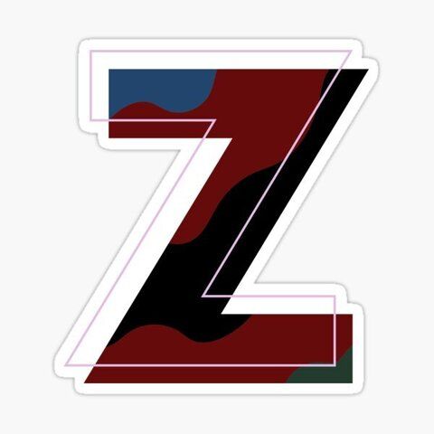 Наклейка «Z» камуфляж