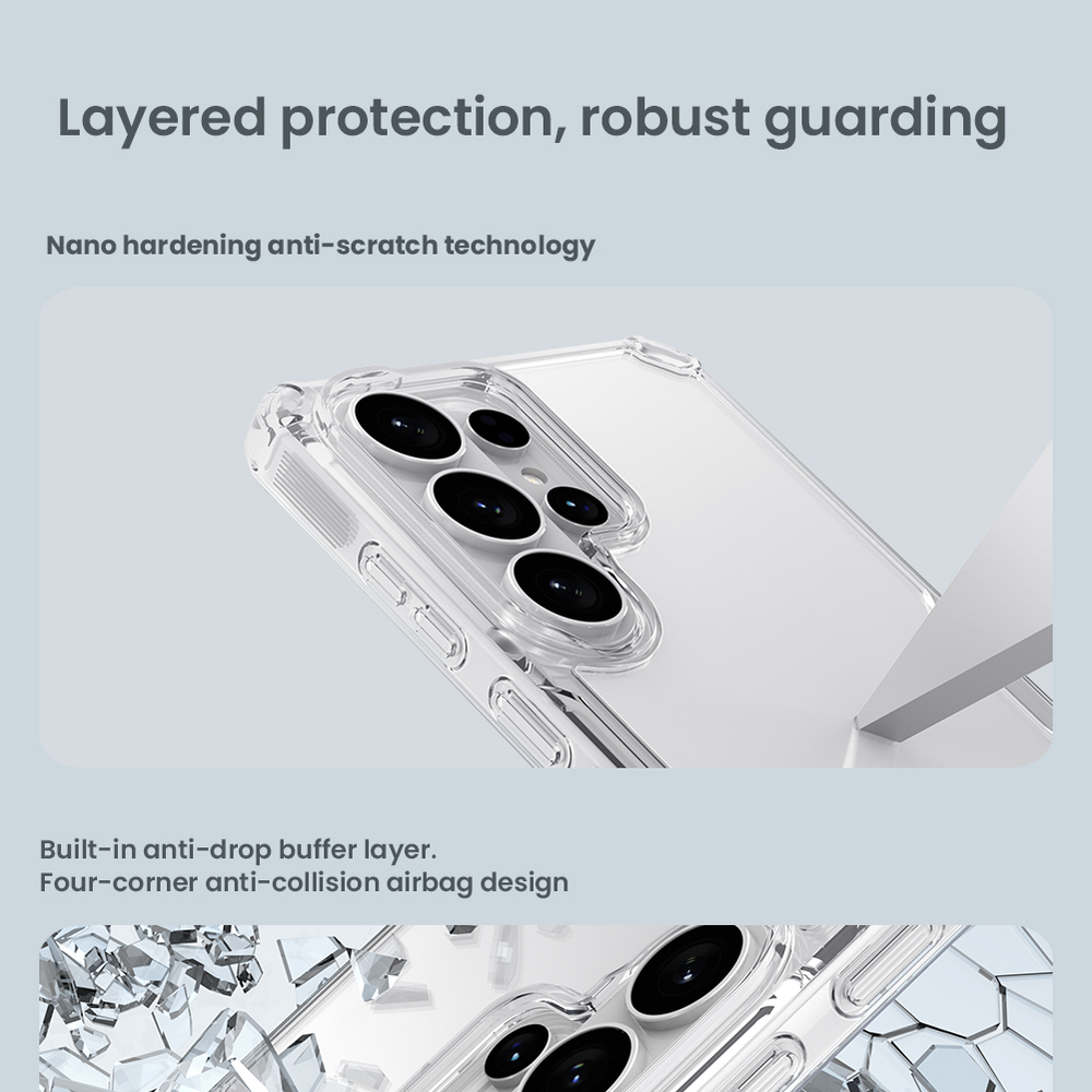 Прозрачный защитный чехол для Samsung Galaxy S26 Ultra, серия Nature TPU Pro от Nillkin