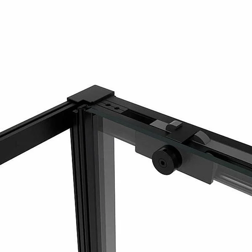Душевой уголок Vincea Slim Soft VSR-1SS1010CLB 100x100 стекло прозрачное/профиль черный