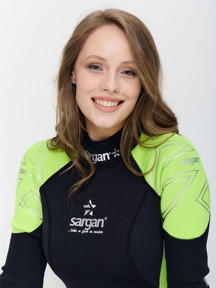 Гидрокостюм Sargan Nero 2.0 Long lady 2 мм черно-желтый