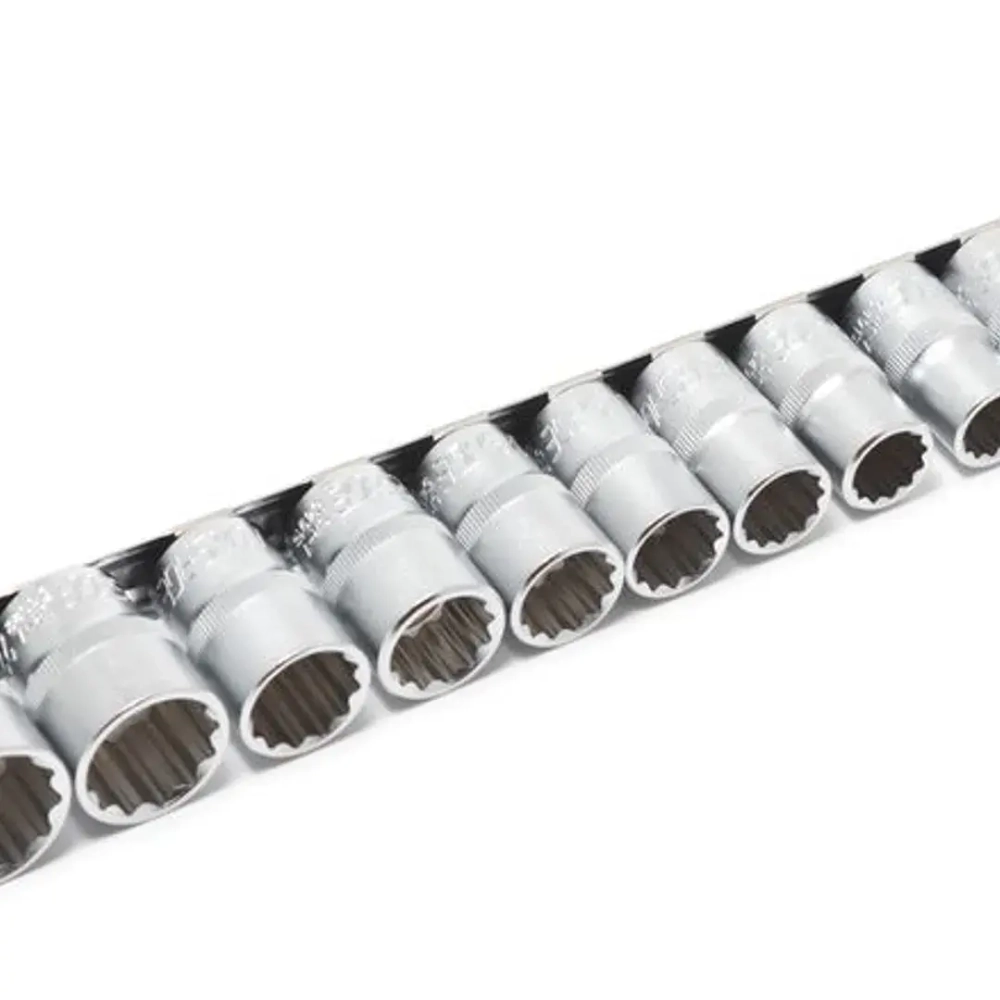 Набор головок 12пр. 1/2''12гр.(10-19,22,24мм), на планке Forsage F-4121-9