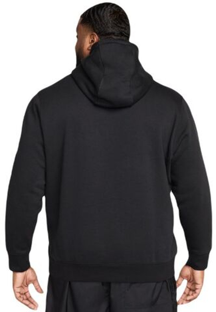 Куртка теннисная Nike Club Fleece Pullover - black/black/white